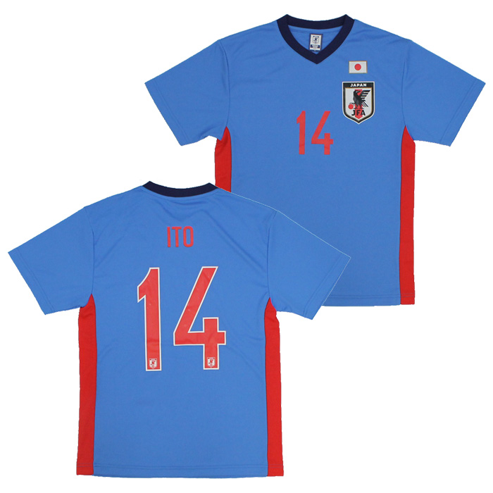 日本代表 オフィシャル プレーヤーズ Tシャツ No 14 伊東 純也 O3 425 O3 426 サッカーショップfcfa 海外サッカーユニフォーム アパレル グッズ通販