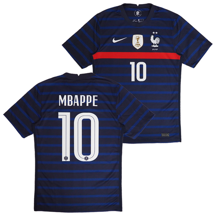 フランス代表 ホーム 半袖 ユニフォーム No 10 エムバペ W杯チャンピオンパッチ付 Nike ナイキ Cd0700 498 10m Cp サッカーショップfcfa 海外サッカーユニフォーム アパレル グッズ通販