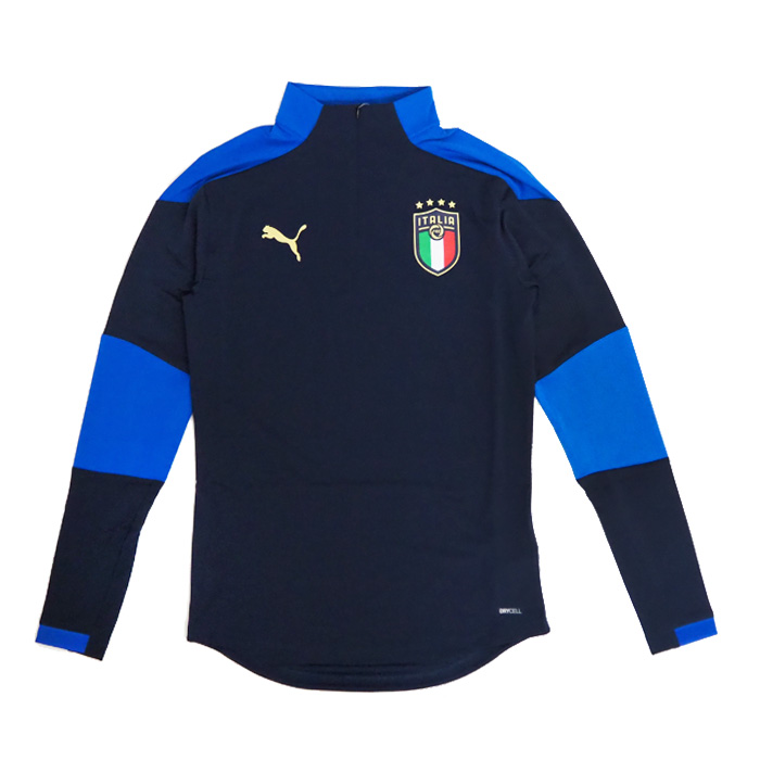 イタリア代表 トレーニング 1 4 ジップトップ ネイビー Puma プーマ 04 サッカーショップfcfa 海外サッカーユニフォーム アパレル グッズ通販