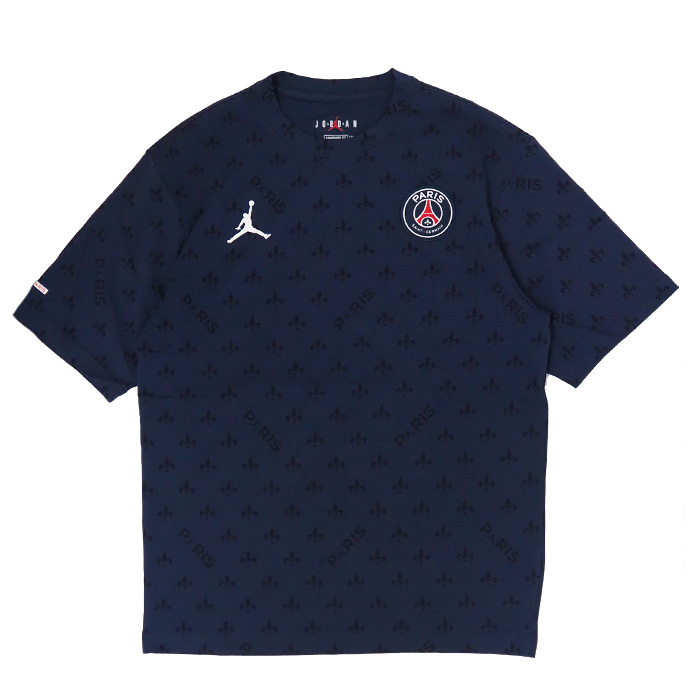 パリ サンジェルマン ジョーダン ステートメント Tシャツ 半袖 ネイビー Jordan ジョーダン Db6508 410 サッカーショップfcfa 海外サッカーユニフォーム アパレル グッズ通販