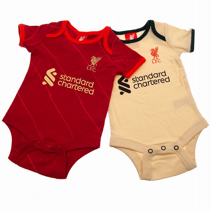 リバプール オフィシャル ロンパース2枚セット Ds レッド アイボリー Lfc2101 サッカーショップfcfa 海外サッカー ユニフォーム アパレル グッズ通販