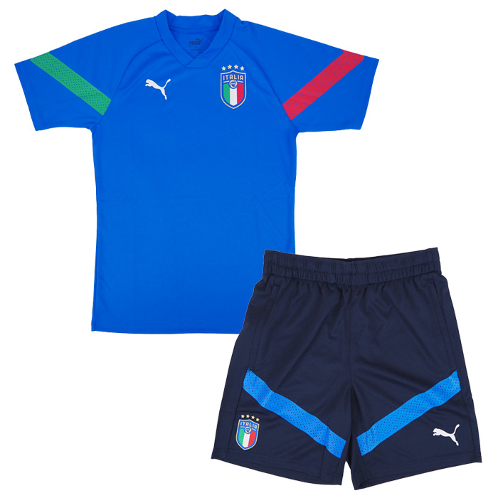 イタリア代表 2022 プレイヤー トレーニング シャツ 半袖＆パンツ 上下 
