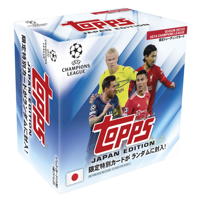 未開封box Topps 21 22 Uefa Champions League Japan Edition 22 Topps トップス トレーディングカード サッカーショップfcfa 海外サッカーユニフォーム アパレル グッズ通販