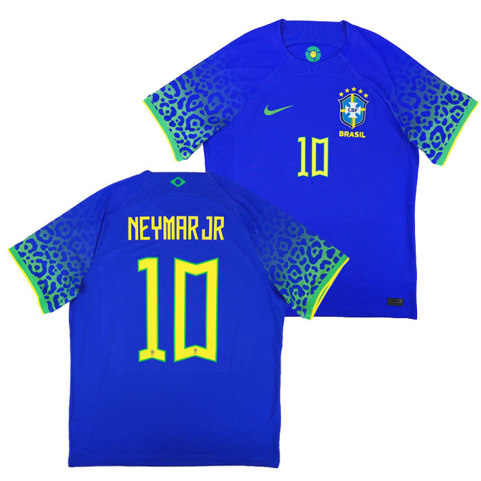 ブラジル代表 2022 アウェイ 半袖 ユニフォーム No.10 ネイマール 