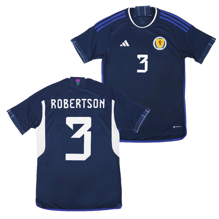 スコットランド代表 2022 ホーム 半袖 ユニフォーム No.3 ロバートソン