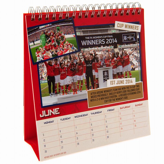 アーセナル オフィシャル 2023 卓上 カレンダー(80123) | サッカーショップfcFA｜海外サッカーユニフォーム・アパレル・グッズ通販