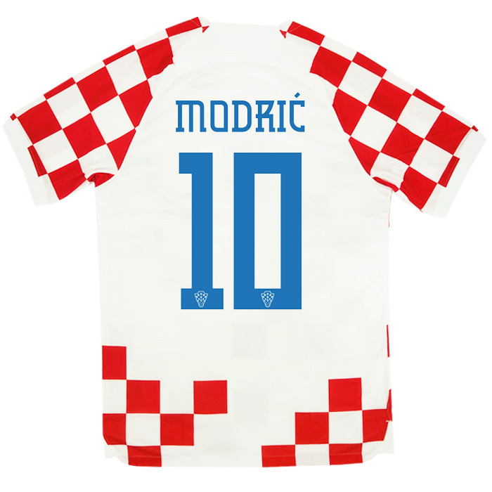 クロアチア代表 2022 ホーム 半袖 ユニフォーム No.10 モドリッチ 