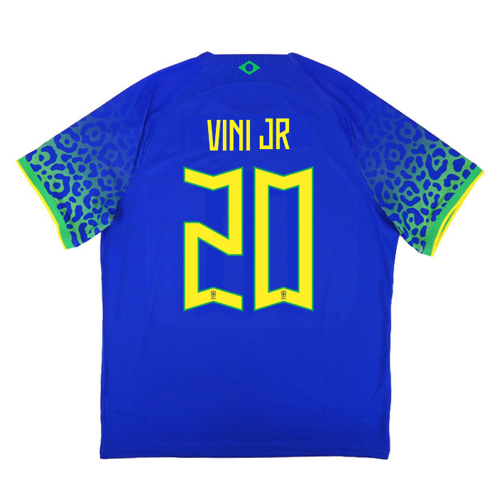 ブラジル代表 2022 アウェイ 半袖 ユニフォーム No.20 ヴィニシウス JR 