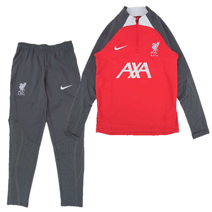 リバプール 23-24 Dri-FIT Strike ドリルトップ＆KPZパンツ 上下セット ジュニア(レッド×チャコールグレー)【NIKE/ナイキ】(FD7095-688u0026FD7111-060)  | サッカーショップfcFA｜海外サッカーユニフォーム・アパレル・グッズ通販