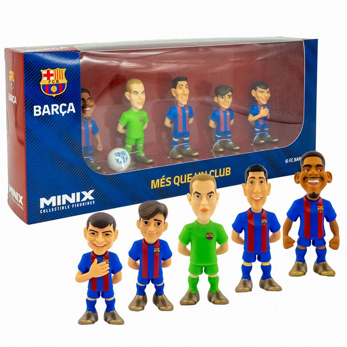 MINIX Figure Football Stars FCバルセロナ 5体セット(7cm) | サッカー 