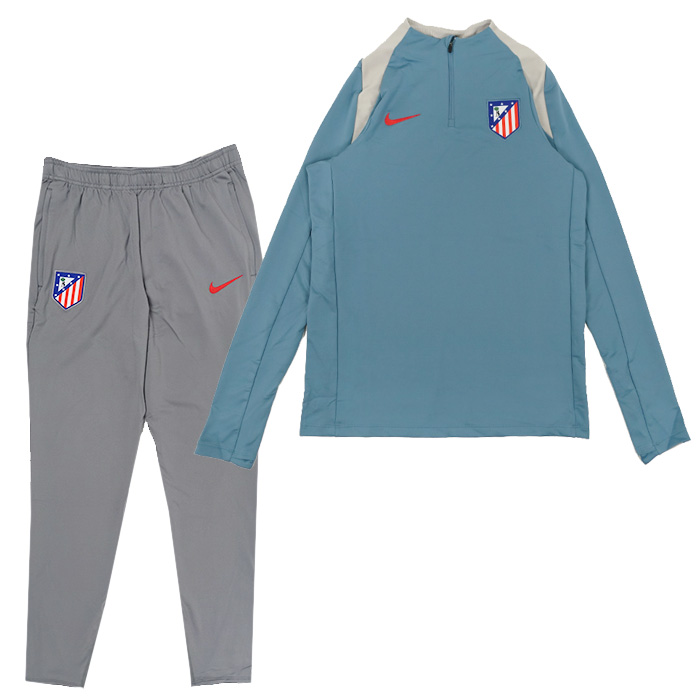 アトレチコマドリード 24-25 Dri-FIT Strike ドリルトップ＆KPZ パンツ 上下セット(ブルーグレー×グレー)【NIKE/ナイキ】(FN9829-454&FN9418-029)  | サッカーショップfcFA｜海外サッカーユニフォーム・アパレル・グッズ通販