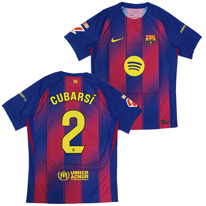 FCバルセロナ 25-26 ホーム Dri-FIT ADV 半袖 ユニフォーム No.2