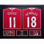 ライアン・ギグス＆ポール・スコールズ 直筆サイン入り