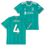 2025/26 リバプール ホーム ユニフォーム ヴァージル・ファン・ダイクM リバプール 25-26 ホーム 半袖レプリカユニフォーム 4