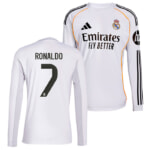 レアルマドリード 25-26 ホーム 長袖 ユニフォーム No.7 ロナウド