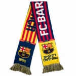 FCバルセロナ CAMPNOU マフラー‼️ 厚手で暖かい❣️ FCバルセロナ オフィシャル マフラー Camp Nou(ブルー×レッド×イエロー