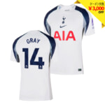 トッテナム 25-26 ホーム 半袖 ユニフォーム No.14 グレイ【NIKE