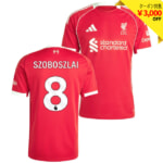 リバプール 25-26 ホーム 半袖 ユニフォーム No.8 ソボスライ【adidas