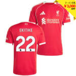 リバプール 25-26 ホーム 半袖 ユニフォーム No.22 エキティケ【adidas