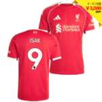 リバプール 25-26 ホーム 半袖 ユニフォーム No.9 イサク【adidas