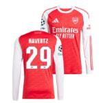 アーセナル 25-26 ホーム 長袖 ユニフォーム No.29 ハバーツ (CL