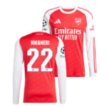 アーセナル 25-26 ホーム 長袖 ユニフォーム No.22 ヌワネリ (CL